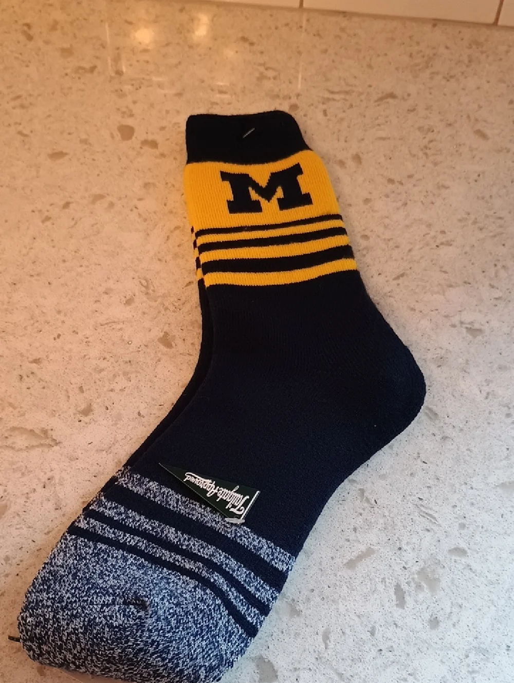 Gameday Adult Muk Luks Michigan  Cushioned Socks